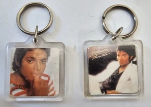 Vintage MICHAEL JACKSON Schlüsselanhänger Retro 1980’s - 2er Set - Bild 1 von 5