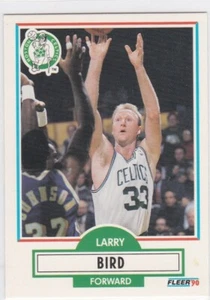 LARRY BIRD Boston Celtics 1990 FLEER BASKETBALL CARD Vintage MINT NBA HOFer! - Picture 1 of 2