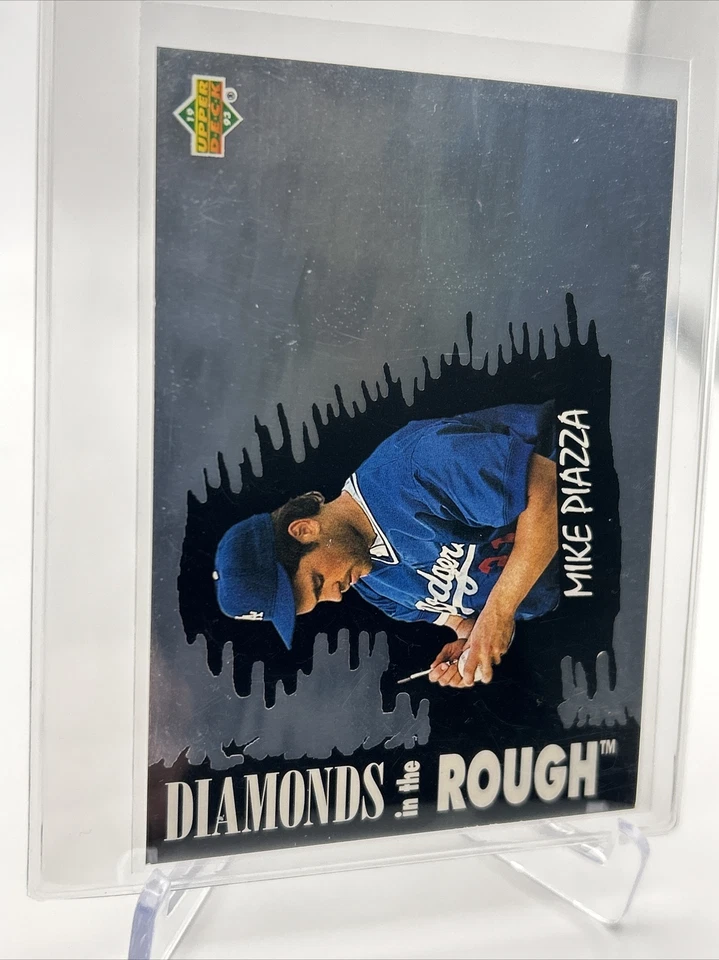 1993 Upper Deck Diamond Gallery Mike Piazza Baseball Card #34 Mint FREE SHIPPING - Image 1 of 3