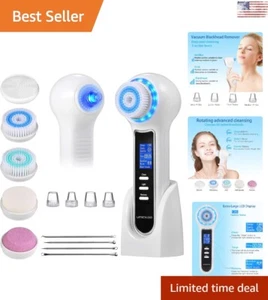 Versatile 3-in-1 Facial Cleansing Brush - Powerful Blackhead Remover Vacuum - Picture 1 of 8