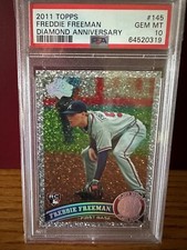 2011 TOPPS  #145  FREDDIE FREEMAN  DIAMOND ANNIVERSARY PSA 10