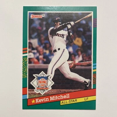 KEVIN MITCHELL 1991 DONRUSS ALL Star #438 MLB - Image 1 of 2