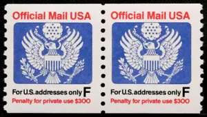 US Stamps Scott #O144 - 1988 29¢ Great Seal - Official Mail "F" Coil Stamp GR28 - Picture 1 of 1