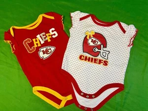 NFL Kansas City Chiefs Set of 3 Girls' Bodysuits/Vests 3-6 Months - Picture 1 of 4