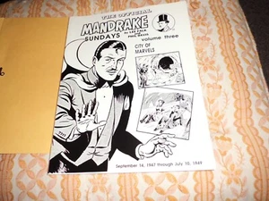 Official Mandrake Sundays Lee Falk V3 CITY OF MARVELS 1947-1949 1st Print 1989 - Bild 1 von 4