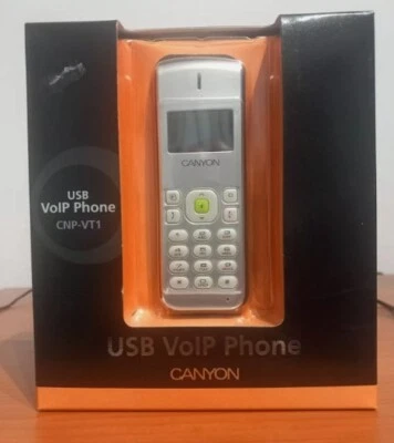 Telefono VoIP cordless USB CANYON CNP-VT1 NUOVO skype yahoo - Immagine 1 di 2