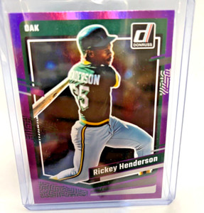 2023 Panini Donruss Pink Foil #189 Rickey Henderson