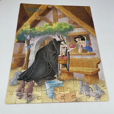 Rompecabezas Dorado 100 Piezas Blancanieves Siete Enanitos Bruja Veneno Manzana Completo Foto 1 de 4