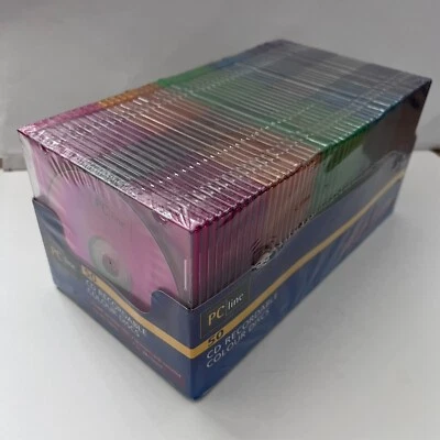 PC Line 50 Recordable Colour Discs 80 Min 700mb 1x - 24x Speed Brand New Sealed - Image 1 of 4