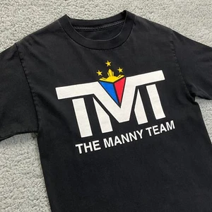 Mayweather v Pacquiao TMT Parody Boxing Promo T-Shirt Adult Small Faded Black - Picture 1 of 10