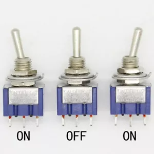 Toggle switch 3 pin on off on SPDT 6A 125VAC/3A 250VAC - Picture 1 of 2