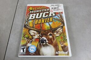 Cabela's Monster Buck Hunter Nintendo Wii 2010 Complete w/ Manual