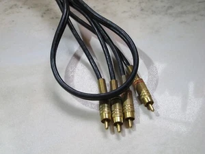 3C-2V coaxial Cable, Audio Kabel, Cinch, RCA 1,5 Meter - Picture 1 of 4
