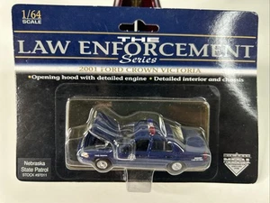 Ford Crown Victoria 2001 SpecCast Nebraska State Patrol escala 1:64 fundido a presión - Imagen 1 de 3