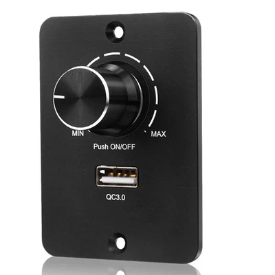 DC 12-24 V LED Dimmer PWM Dimmer Switch, 5 A 3 Wire Dimmer for LED Bulbs New - Image 1 of 4