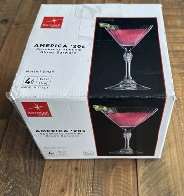 Vaso Martini pequeño Bormioli Rocco América años 20 - Juego de 4 Foto 1 de 3