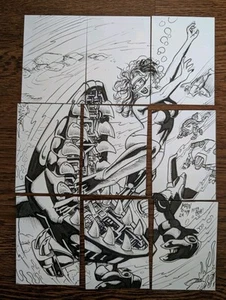 TRANSFORMERS 40TH Anniversary 9 CARD ORIGINAL ART SKETCH Gabriel Mangum - Picture 1 of 2