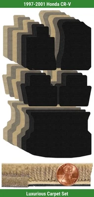 Juego de alfombrillas Lloyd Custom Luxe para Honda CR-V 1997-2001 (5 piezas) #SGD Foto 1 de 4
