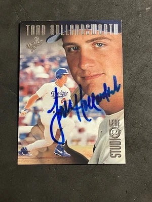 1996 Leaf Studio Todd Hollandsworth #4 IN-PERSON ON-CARD AUTOGRAPH SIGNED - Image 1 of 2