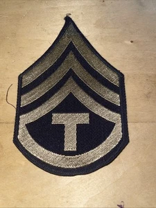 Army WW 2 Technician  Chevron Rank Insignia Patch Used - Picture 1 of 2