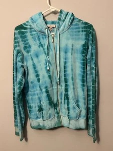 Juicy by Juicy Couture Multicolor Tie Dye Pullover Sweatshirt Hoodie Women Sz M - Picture 1 of 3