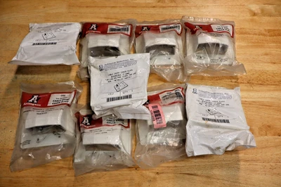 Lote de 9 Arlington CE2 The Scoop Reversible Cable Entrada Cubierta Placa Doble Banda Foto 1 de 4