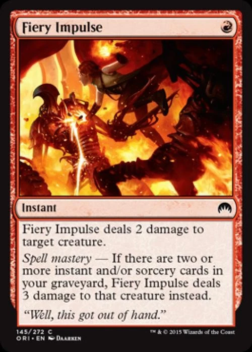 Fiery Impulse -Foil Light Play MTG Magic Origins - Image 1 of 1