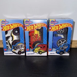 Hot Wheels MICRO TEENIES 3 Plush Bone Shaker Rodger Dodger Twin Mill New! - Picture 1 of 3