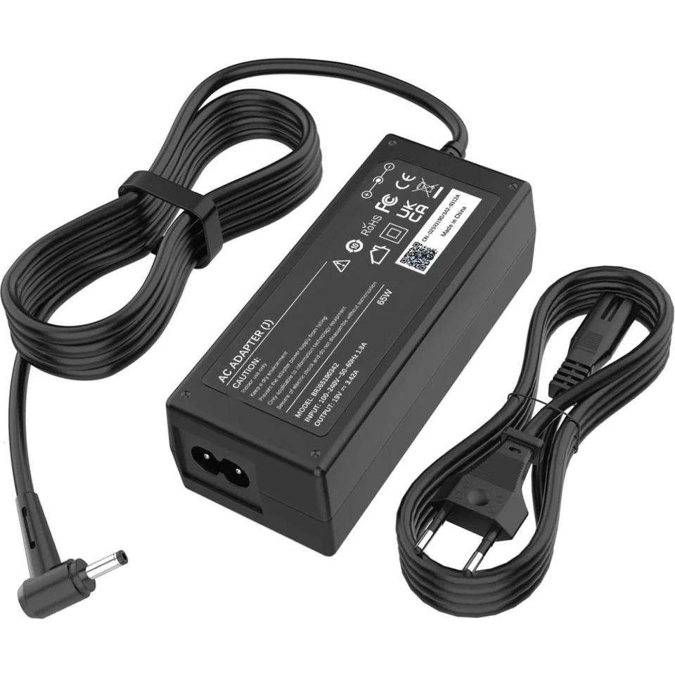 Laptop Ladekabel 65W für Medion Akoya E-Serie, 19V 3,42A, DC Stecker - Bild 1 von 1
