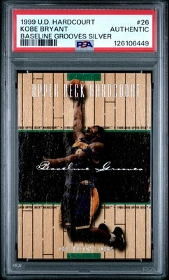1999 Upper Deck Hardcourt Baseline Grooves Silver #26 Kobe Bryant /50 PSA AUTH - Image 1 of 2