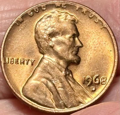 1968-D Lincoln Memorial Cent, DDR-FS-801 In Cherry pickers Guide E.PLURIBUS UNUM - Image 1 of 4