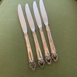 Reed & Barton versilberte Tafelmesser Neu Kaisermuster 4er Set - Bild 1 von 3