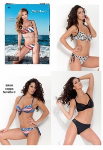 Costume da bagno bikini 2 pezzi donna ferretto C m. in Italy MISS MAREA - AMAREA