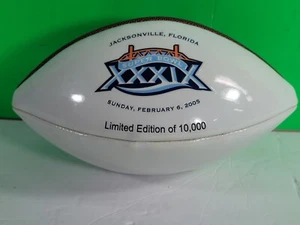 2005 NFL Super Bowl 39 Full Size Limited Edition Football with Autograph. - Picture 1 of 4