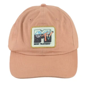 MTV Música Televisión Rosa Ajustable Adultos No Estructurado Curvo Bill Sombrero Gorra - Imagen 1 de 4