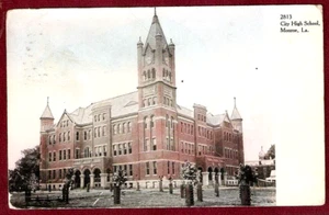 City High School 1905 Postcard Monroe La - Picture 1 of 2