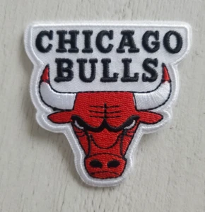 Chicago Bulls Logo Emblem Embroidered Mini Patch 2 3/4 x 2 3/4" NBA Basketball - Picture 1 of 4