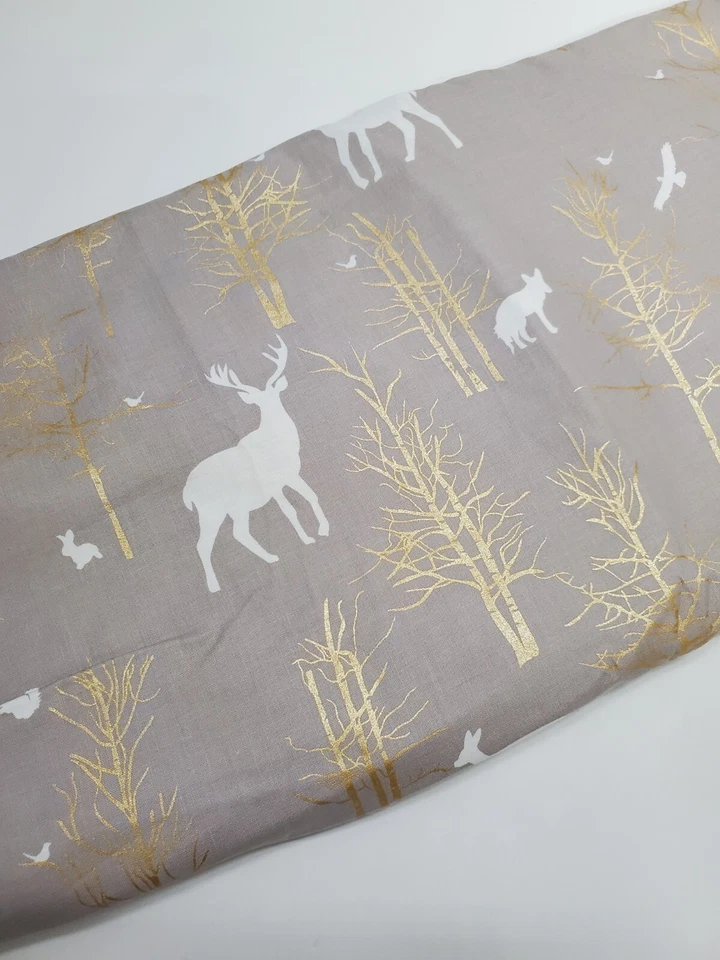 Violet Craft Fabric Bramblewood Woodland Animals Michael Miller Sew FAT QUARTER  - Image 1 of 1