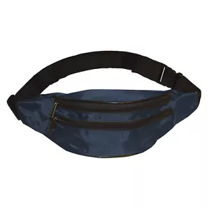 2 Fächer Bauchtasche Hüfttasche Gürteltasche für Erwachsene Damen Herren blau - Bild 1 von 2