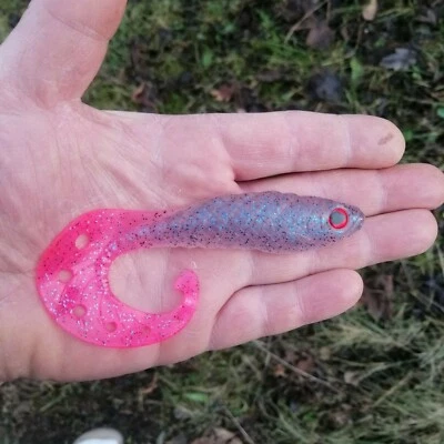 Kunstköder , Gummiköder /Vladimir-Twister 12 cm , Farbe F - Bild 1 von 3