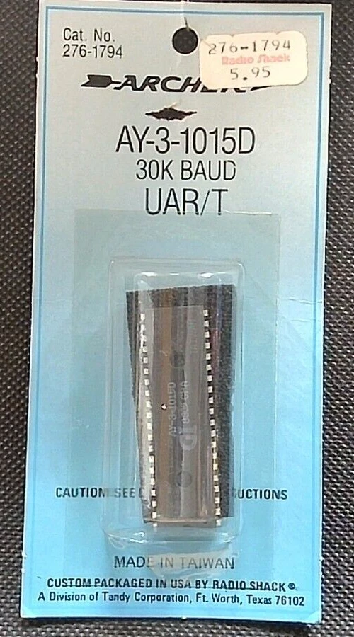 Archer / Radioshack 276-1794 / AY-31015D 30K Baud UAR/T IC DIP40 - Brand New - Image 1 of 1