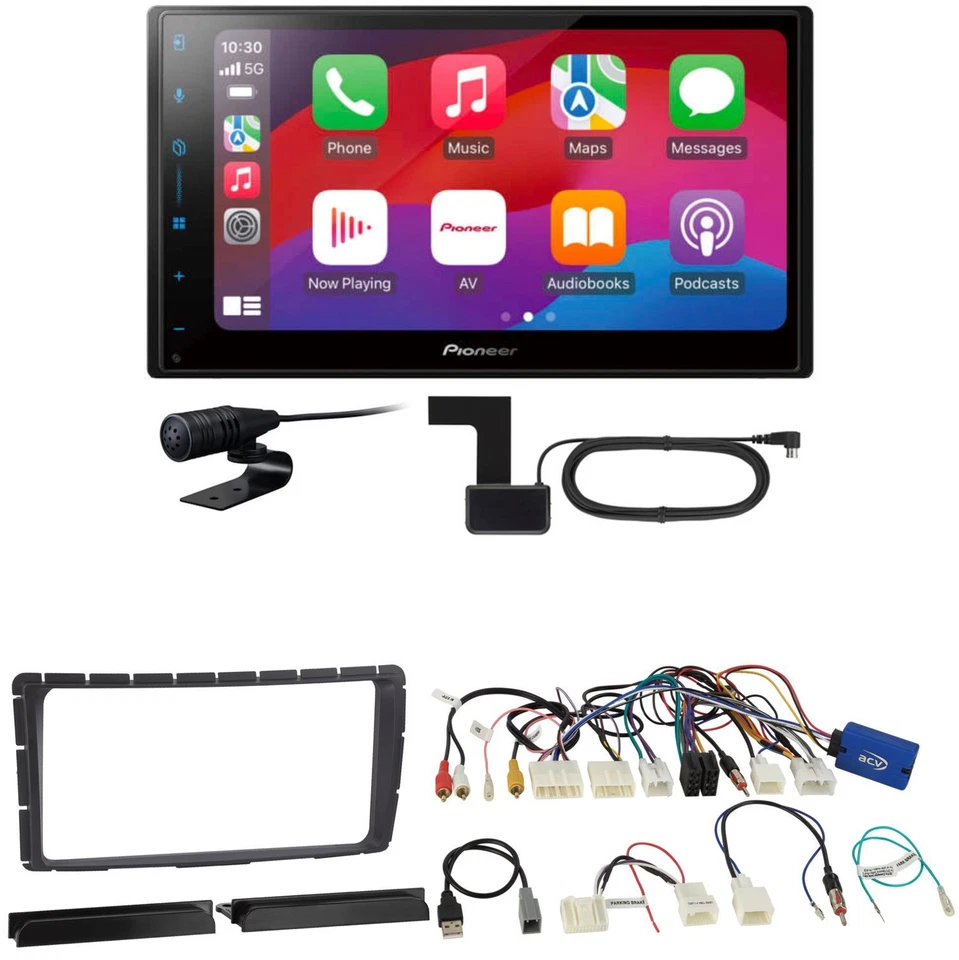 Pioneer SPH-DA77DAB CarPlay Android Auto DAB+ Einbauset für Toyota Hilux ab 2011 - Bild 1 von 1