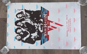 Van Halen 1980 Poster Piazza del Mercato Arena Indianapolis Vintage - Foto 1 di 7