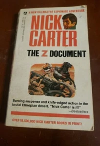 Nick Carter THE Z DOCUMENT (Killmaster #99) out-bonds James Bond Mid East Crisis - Picture 1 of 4