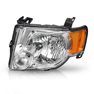 For 2008 2009 2010 2011 2012 Ford Escape SUV Chrome Driver Side Headlight Lamp - Image 1 of 4