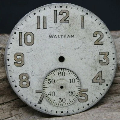 WALTHAM METAL RELOJ BOLSILLO ESFERA MILITAR 37,7mm (E3H2) Foto 1 de 2