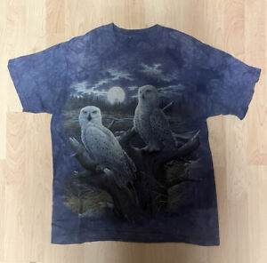 Vintage The Mountain Tye Dye Owl T-Shirt groß