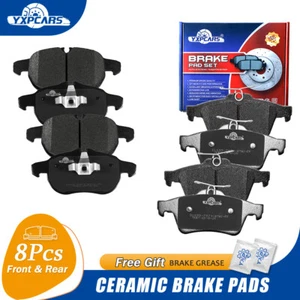 Front and Rear Disc Ceramic Brake Pads Kit for 2004 - 2011 Saab 9-3 2.0L 2.8L - Picture 1 of 9