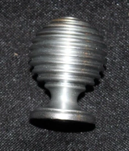 Menge 4 Omnia Schrank Knopf 1,2" Kugel Art Deco Satin Chrom Neu aus altem Lagerbestand selten! - Bild 1 von 8