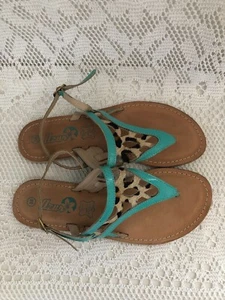 Sandales / Tongs Azur en cuir pointure 38 EUR Neuves - Imagen 1 de 9